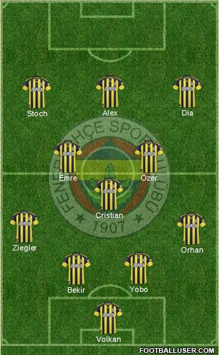 Fenerbahçe SK Formation 2011
