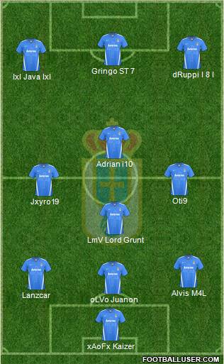 Real Oviedo S.A.D. Formation 2011