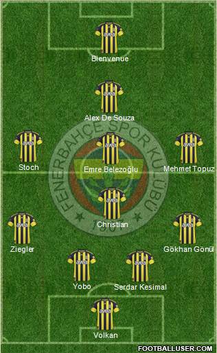 Fenerbahçe SK Formation 2011