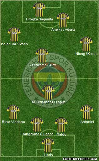 Fenerbahçe SK Formation 2011