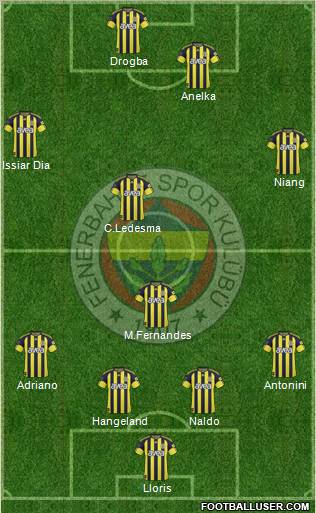 Fenerbahçe SK Formation 2011
