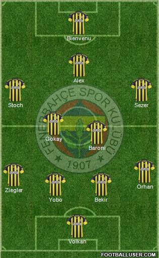 Fenerbahçe SK Formation 2011