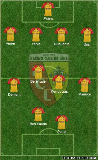 Racing Club de Lens Formation 2011