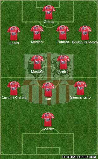 Athletic Club Ajaccien Football Formation 2011