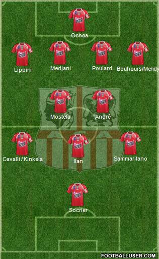 Athletic Club Ajaccien Football football formation