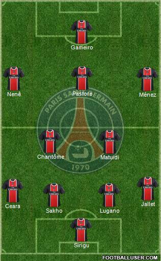 Paris Saint-Germain Formation 2011