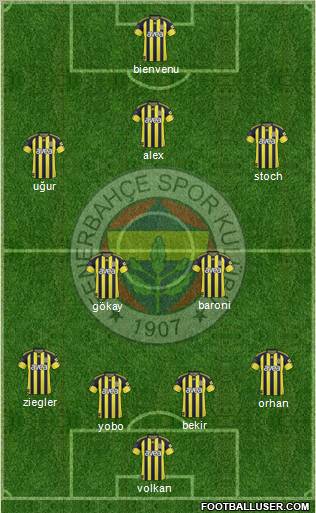Fenerbahçe SK Formation 2011