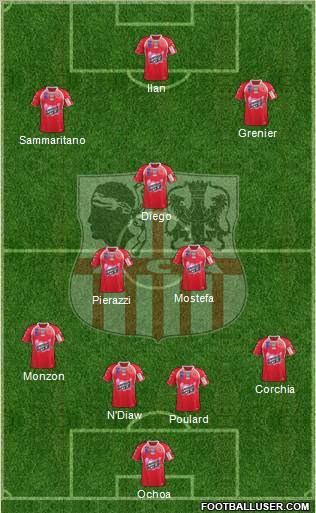 Athletic Club Ajaccien Football Formation 2011
