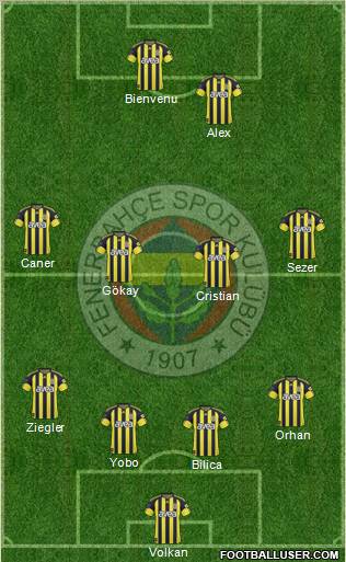 Fenerbahçe SK Formation 2011