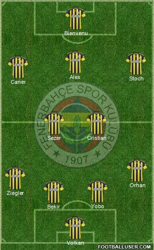 Fenerbahçe SK Formation 2011