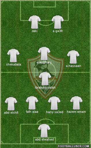 Zamalek Sporting Club Formation 2011