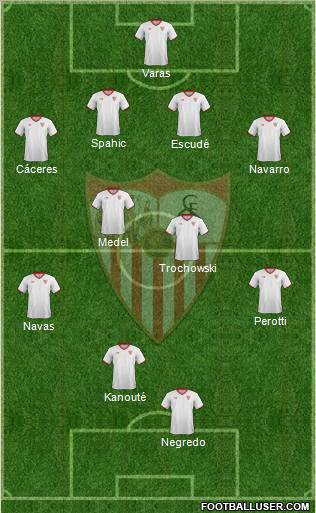 Sevilla F.C., S.A.D. Formation 2011