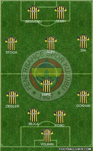 Fenerbahçe SK Formation 2011