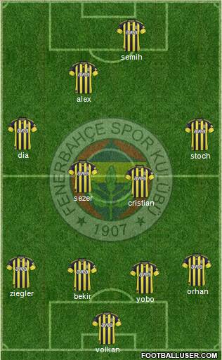 Fenerbahçe SK Formation 2011