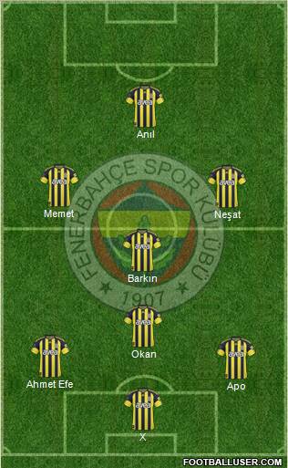 Fenerbahçe SK Formation 2011