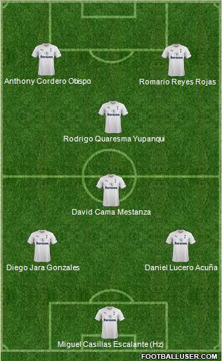 Tottenham Hotspur Formation 2011