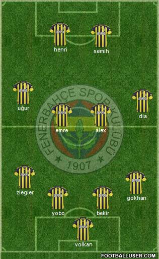 Fenerbahçe SK Formation 2011