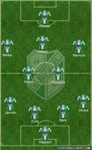 Kaposvári Rákóczi FC Formation 2011