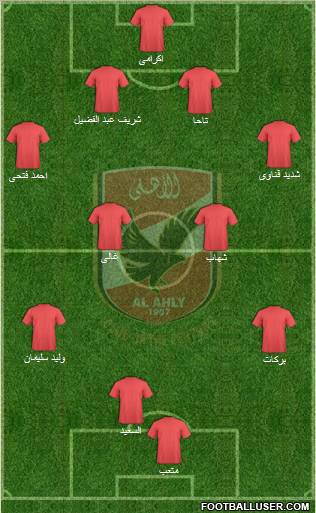 Al-Ahly Sporting Club Formation 2011