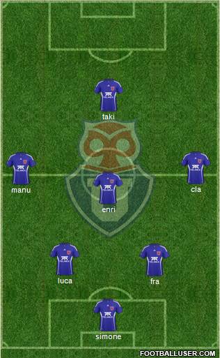 CF Universidad de Chile Formation 2011