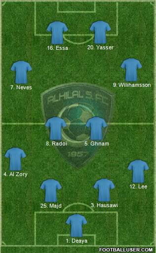 Al-Hilal (KSA) Formation 2011