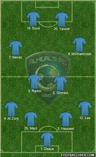Al-Hilal (KSA) Formation 2011
