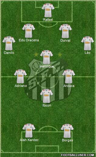 Santos FC Formation 2011