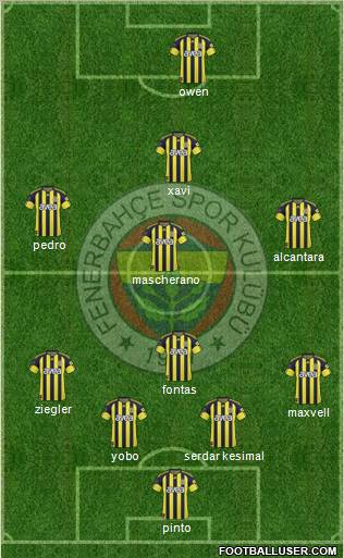 Fenerbahçe SK Formation 2011