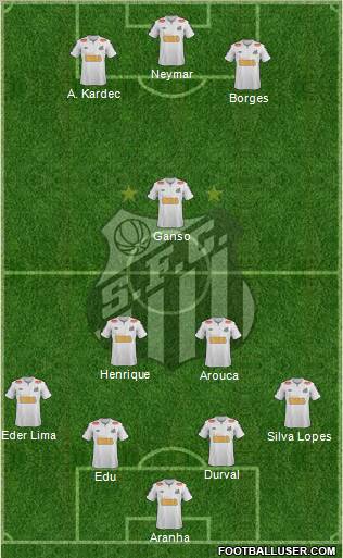 Santos FC Formation 2011