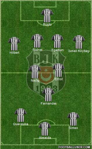 Besiktas JK Formation 2011
