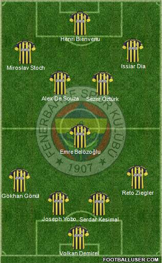 Fenerbahçe SK Formation 2011