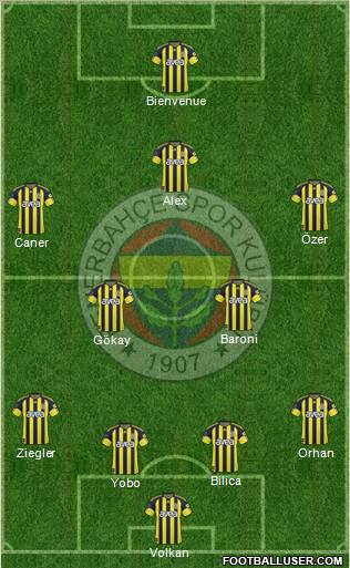 Fenerbahçe SK Formation 2011
