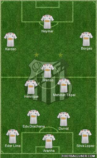 Santos FC Formation 2011
