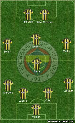 Fenerbahçe SK Formation 2011