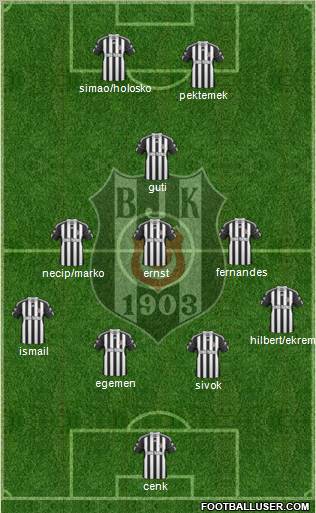 Besiktas JK Formation 2011