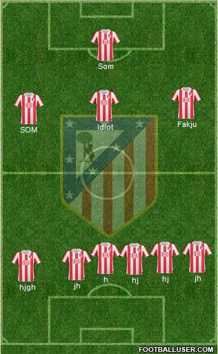 Atlético Madrid B Formation 2011