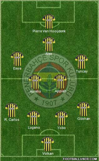 Fenerbahçe SK Formation 2011