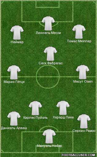 Pro Evolution Soccer Team Formation 2011