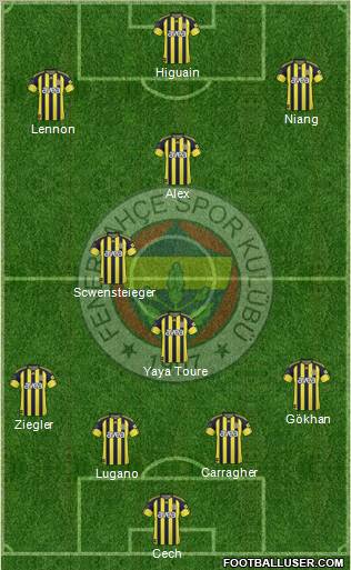 Fenerbahçe SK Formation 2011