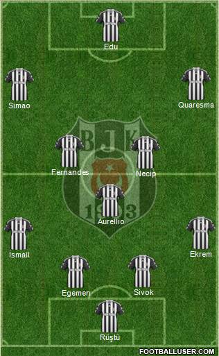 Besiktas JK Formation 2011