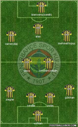 Fenerbahçe SK Formation 2011