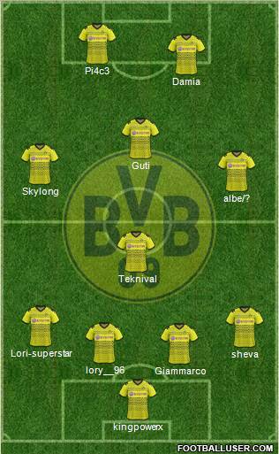 Borussia Dortmund Formation 2011