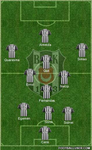 Besiktas JK Formation 2011