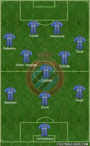 Club Brugge KV Formation 2011