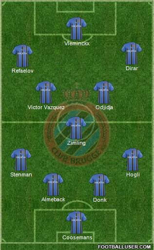 Club Brugge KV Formation 2011