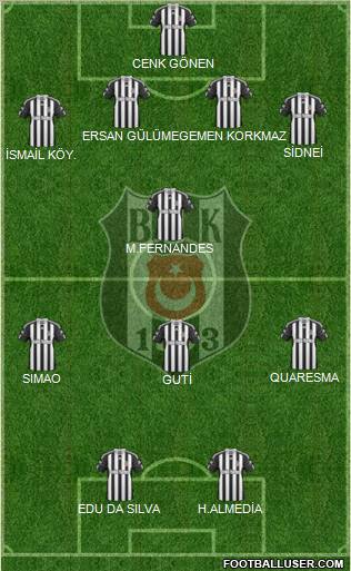 Besiktas JK Formation 2011