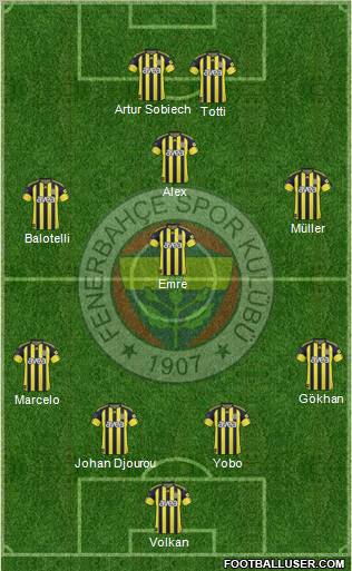 Fenerbahçe SK Formation 2011