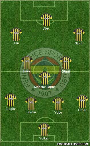 Fenerbahçe SK Formation 2011