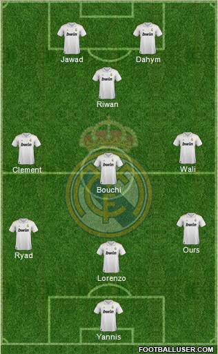 Real Madrid C.F. Formation 2011