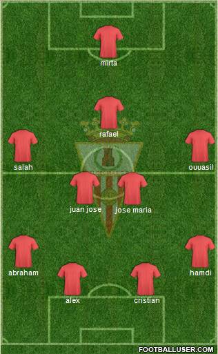 Algeciras C.F. football formation